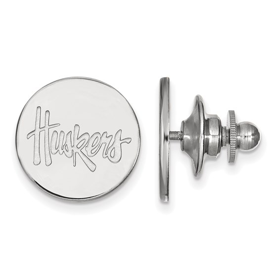 Sterling Silver University of Nebraska Lapel Pin