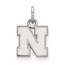 Sterling Silver University of Nebraska Pendant