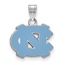 Sterling Silver University of North Carolina Enamel Pendant