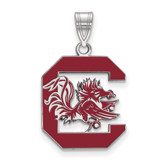 Sterling Silver University of South Carolina Enamel Pendant Sterling Silver University of South Carolina Enamel Pendant