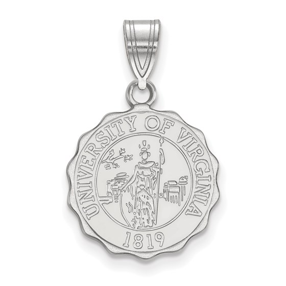 Sterling Silver University of Virginia Medium Crest Pendant Sterling Silver University of Virginia Medium Crest Pendant