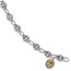 Sterling Silver w/14k Citrine Bracelet