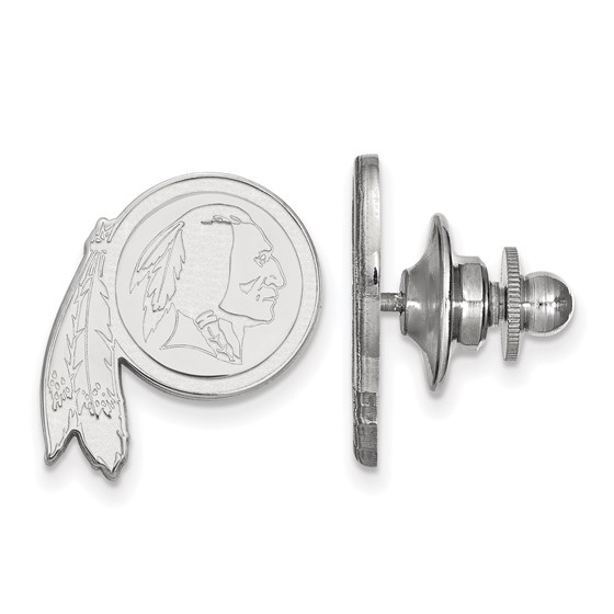 Sterling Silver Washington Redskins Lapel Pin Sterling Silver Washington Redskins Lapel Pin