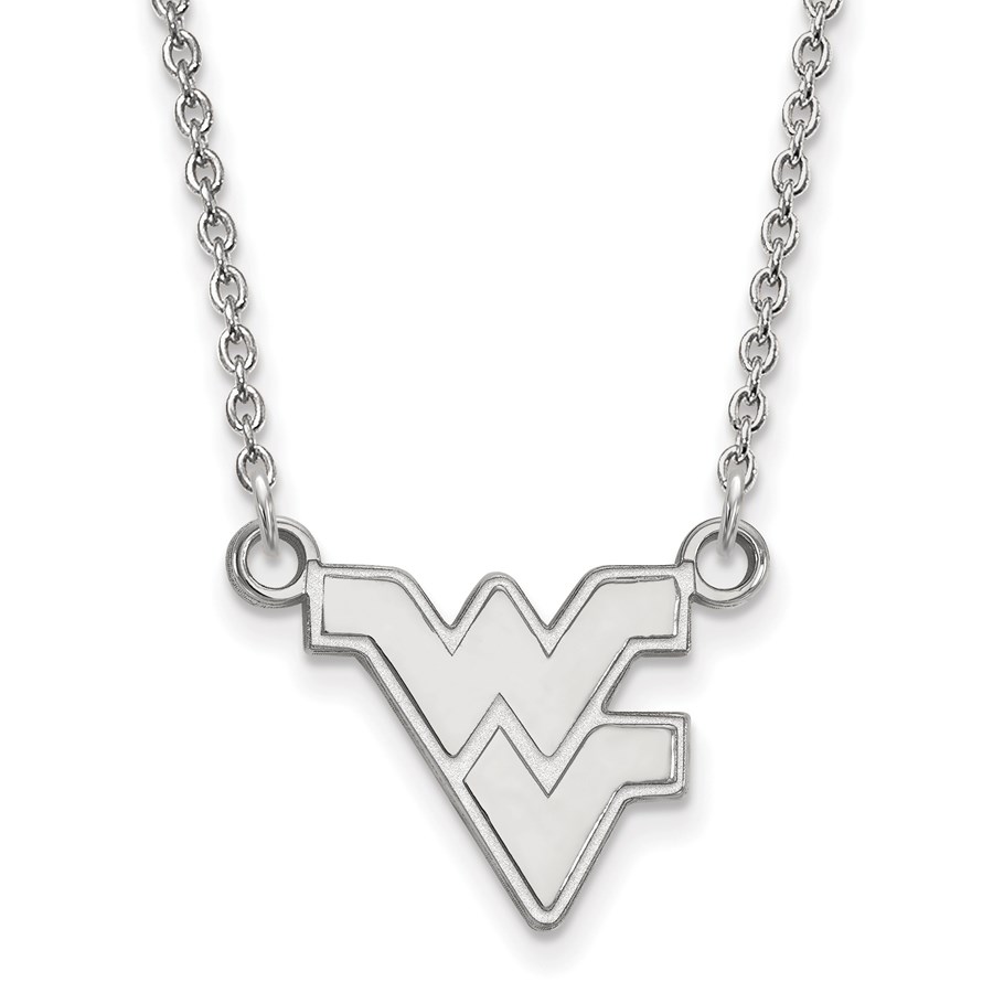 Sterling Silver West Virginia Univ. Necklace - 18 in.