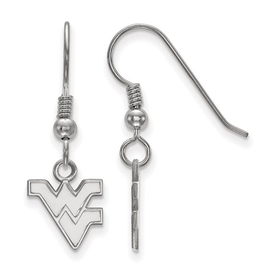 Sterling Silver West Virginia University Dangle Earrings