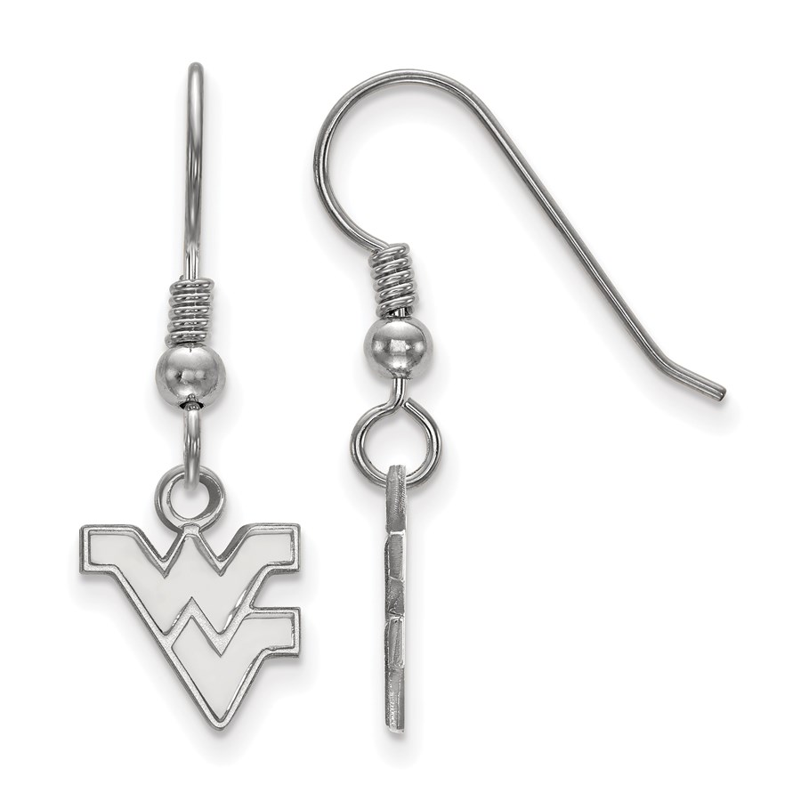 Sterling Silver West Virginia University Dangle Earrings