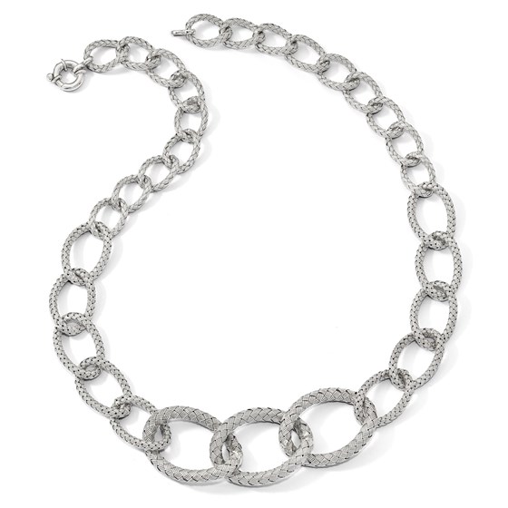 Buy Sterling Silver Woven Necklace - 22 in. | APMEX