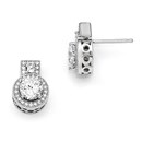 Sterling Silver & Zirconia Brilliant Embers Earrings (13 mm)