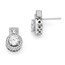 Sterling Silver & Zirconia Brilliant Embers Earrings (13 mm)