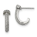 Sterling Silver & Zirconia Brilliant Embers Earrings