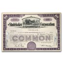 Studebaker Corporation Stock Certificate (Purple)