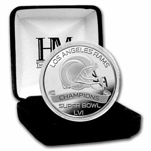 Buy Super Bowl LVI 1 oz Silver Champion Coin: Los Angeles Rams | APMEX