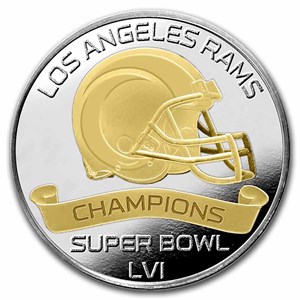 Buy Super Bowl LVI Champions Two-Tone Coin: Los Angeles Rams | APMEX