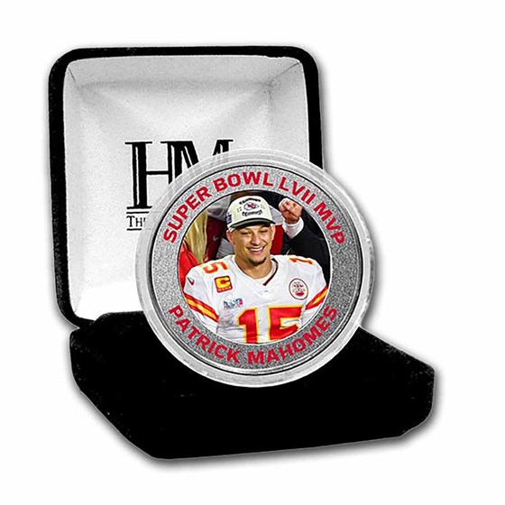 Super Bowl LVII MVP Colorized Coin: Patrick Mahomes