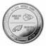 Super Bowl LVII NFL 1 oz Silver Flip Coin - Chiefs vs Eagles