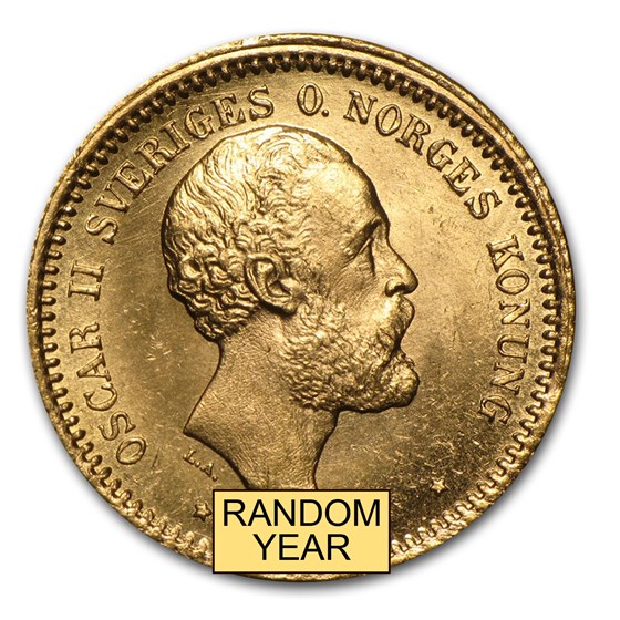Sweden Gold 10 Kronor BU (1873-1901)