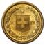 Switzerland Gold 20 Francs (1886-1896) BU