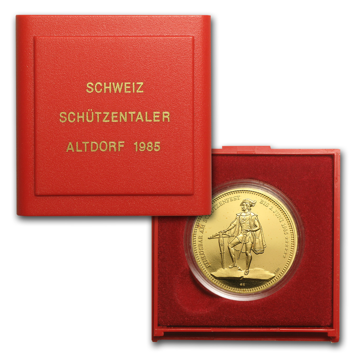Buy Switzerland Proof Gold 1000 Francs Shooting Thaler (AGW .7524