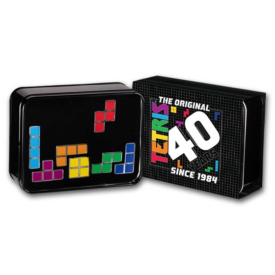 Tetris™ 40th Anniversary Tetrimino Shapes 7-Coin Set (Colorized) Tetris™ 40th Anniversary Tetrimino Shapes 7-Coin Set (Colorized)