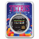 Tetris™ Rocket Launch 1 oz Silver Colorized Round in TEP