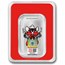 Texas Tech University 1 oz Silver Colorized Bar (in TEP)