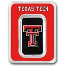 Texas Tech University 1 oz Silver Colorized Bar (in TEP)