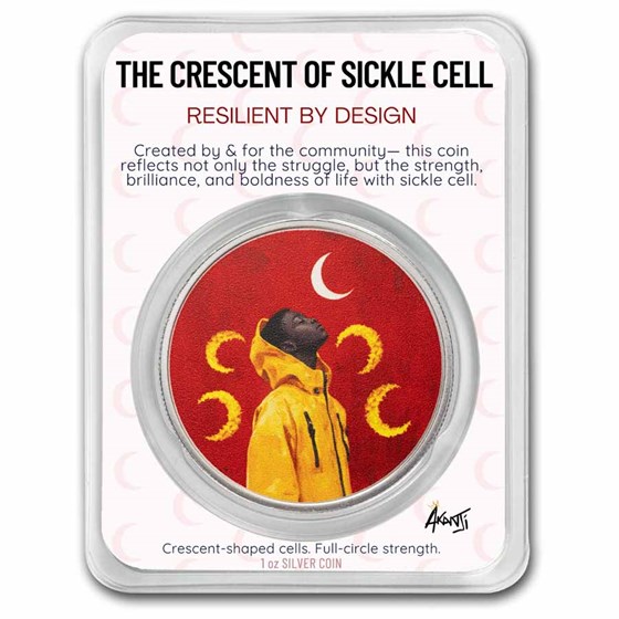 The Crescent of Sickle Cell Limited Edition 1 oz Silver Round