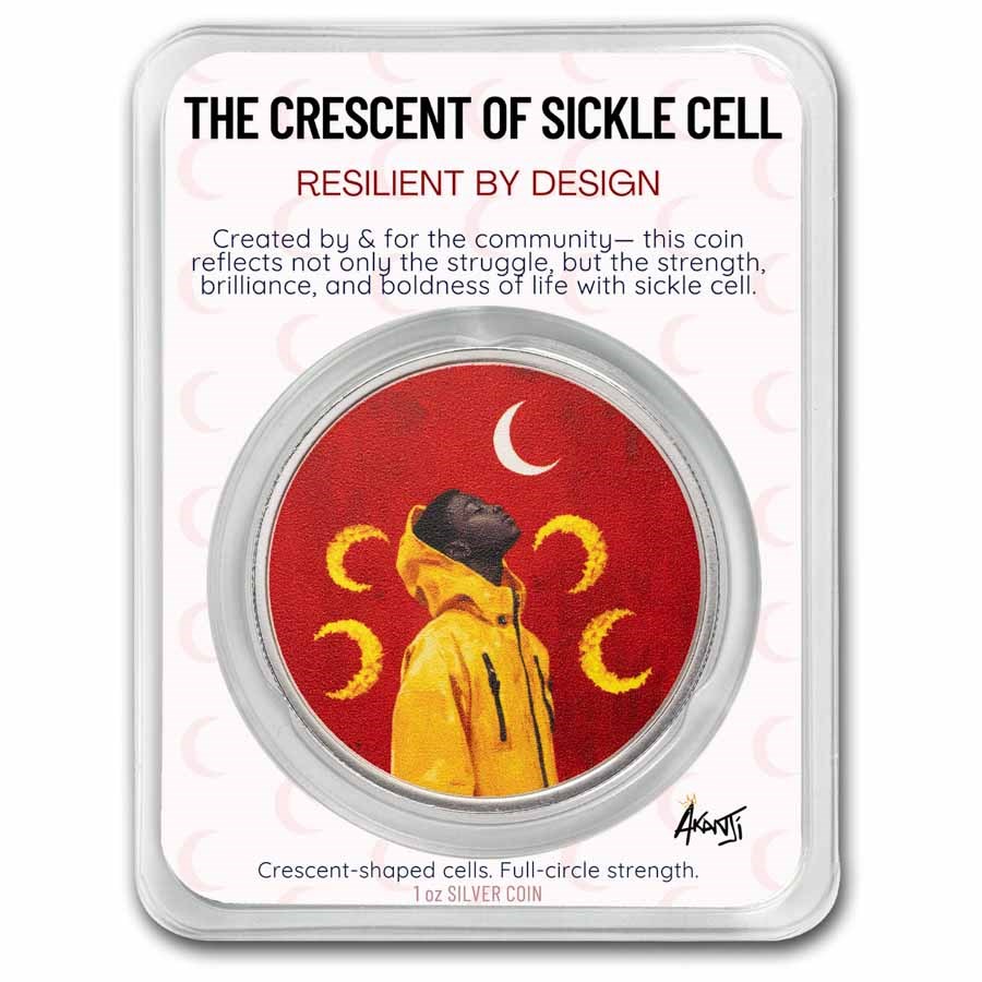 The Crescent of Sickle Cell Limited Edition 1 oz Silver Round