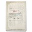 The New York Central Railroad Company Stock Certificate (Blue)