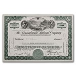 The Pennsylvania Railroad Company Stock Certificate (Green)