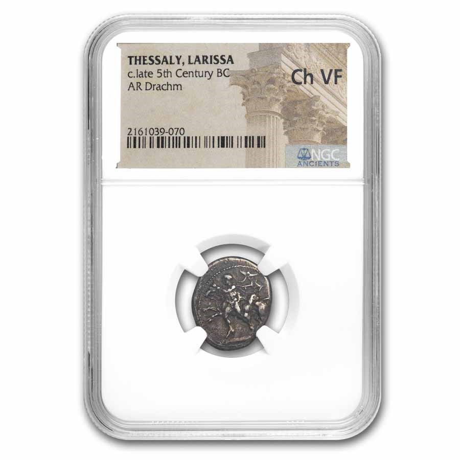 Thessaly, Larissa AR Drachm (c.late 5th Cent. BC) Ch VF NGC