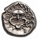 Thrace Apollonia Pontica AR Drachm 5th-4th Century BC AU