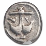 Thrace Apollonia Pontica AR Drachm (late 5th-4th cent BC) VF NGC