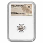 Thrace Apollonia Pontica AR Drachm (late 5th-4th cent BC) VF NGC