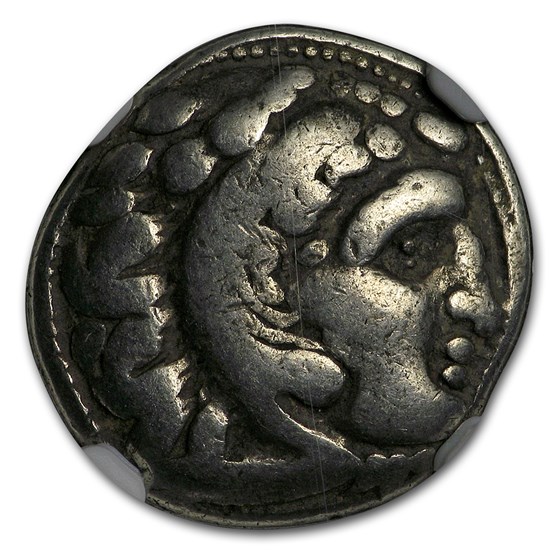 Thrace Lysimachus AR Alexander III Drachm (305-281 BC) VG NGC Thrace Lysimachus AR Alexander III Drachm (305-281 BC) VG NGC