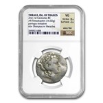 Thrace Thasos AR Tetradrachm (2nd-1st CBC) VG NGC