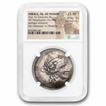 Thrace Thasos AR Tetradrachm Dionysus (2nd-1st Cen. BC) Ch XF NGC
