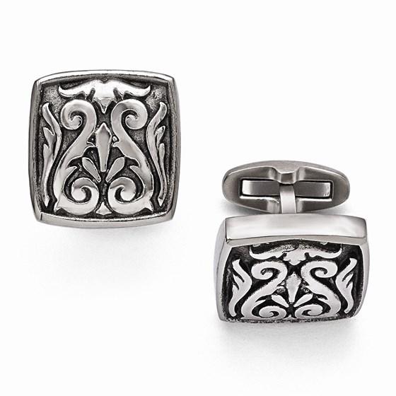 Titanium Casted Cuff Links Titanium Casted Cuff Links