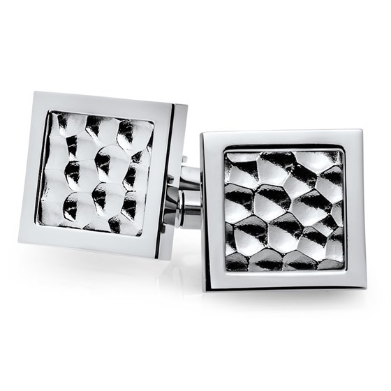 Titanium Hammered Square Cuff Links Titanium Hammered Square Cuff Links