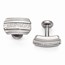 Titanium & Sterling Silver Brushed & Polished Cuff Links