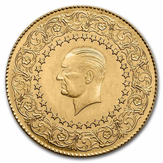 Turkey Gold 100 Atatürk Kurush Monnaie de Luxe (Random) BU Turkey Gold 100 Atatürk Kurush Monnaie de Luxe (Random) BU