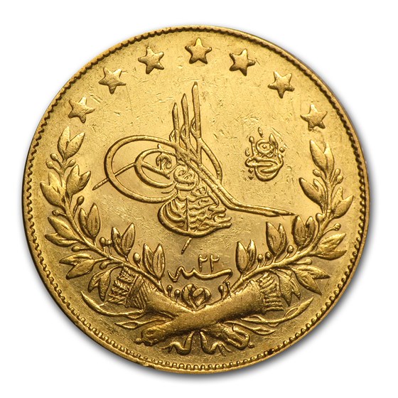 Turkey Gold 100 Kurush (Random) Avg Circ Turkey Gold 100 Kurush (Random) Avg Circ