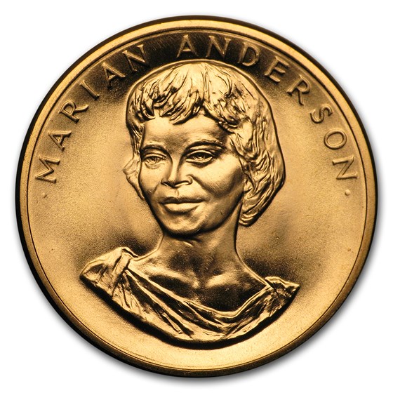 U.S. Mint 1/2 oz Gold Commemorative Arts Medal Marian Anderson