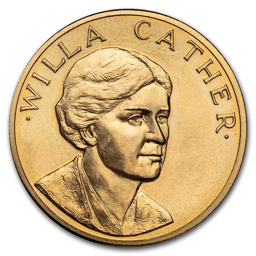 U.S. Mint 1/2 oz Gold Commemorative Arts Medal Willa Cather