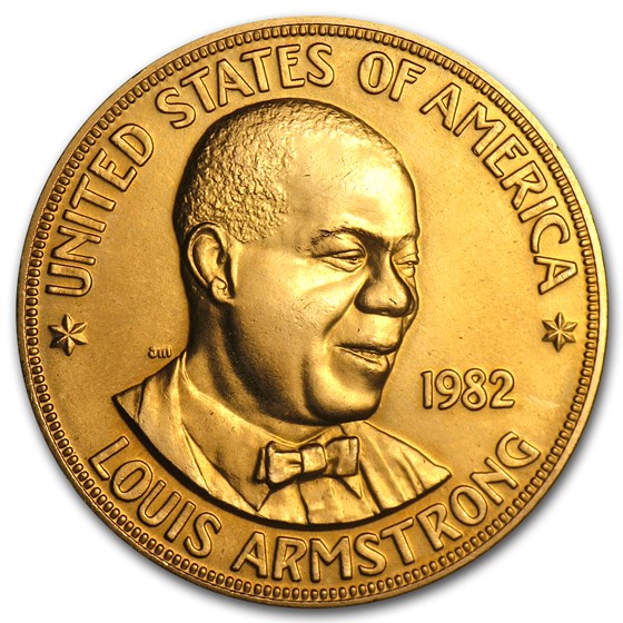 U.S. Mint 1 oz Gold Commemorative Arts Medal Louis Armstrong U.S. Mint 1 oz Gold Commemorative Arts Medal Louis Armstrong