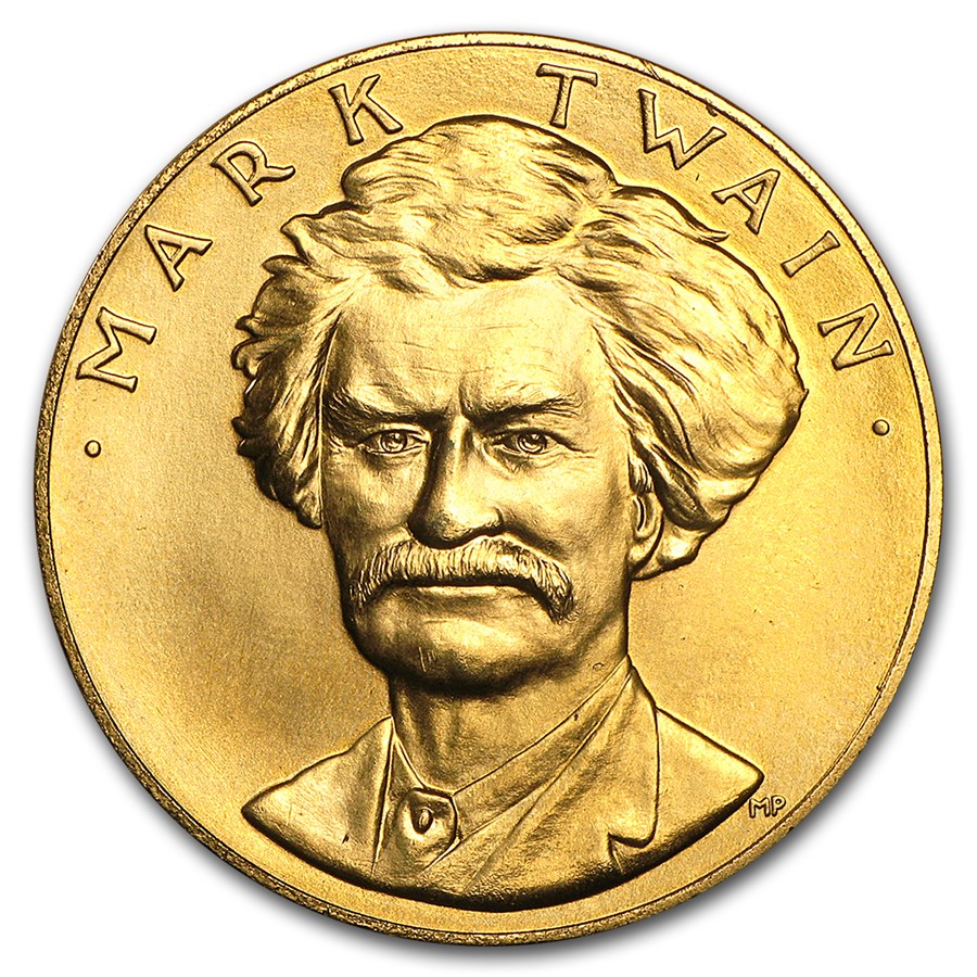 Buy U.S. Mint 1 oz Gold Commemorative Arts Medal Mark Twain APMEX