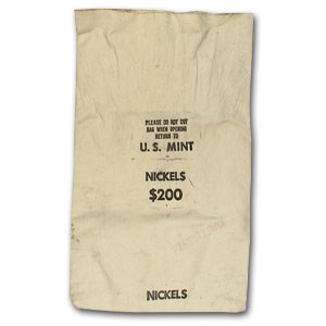 U.S. Mint $200 Nickel Canvas Bag (USED) U.S. Mint $200 Nickel Canvas Bag (USED)