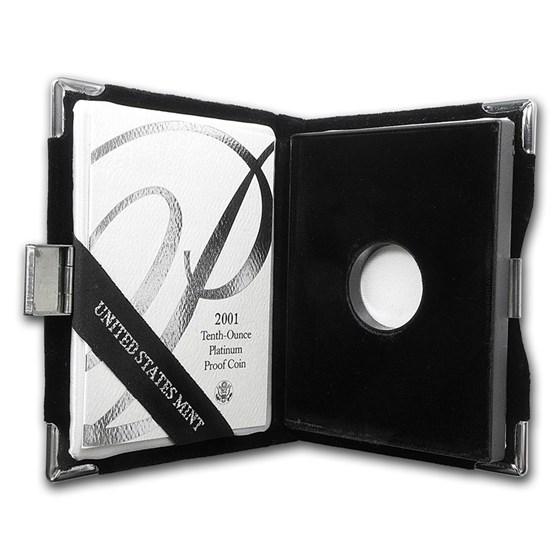U.S. Mint Box - 2001 1/10 oz Platinum Eagle Proof Coin U.S. Mint Box - 2001 1/10 oz Platinum Eagle Proof Coin