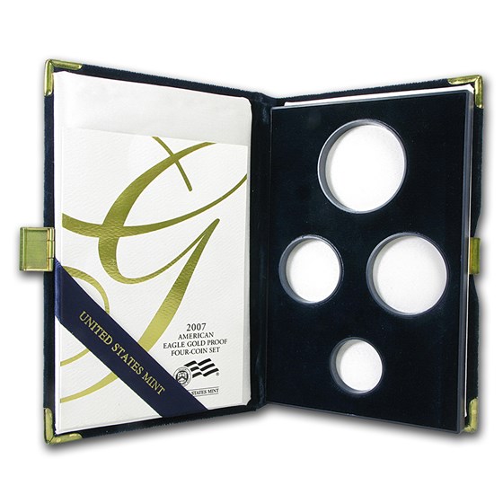 U.S. Mint Box - 2007 4-Coin Proof Gold Eagle Set U.S. Mint Box - 2007 4-Coin Proof Gold Eagle Set