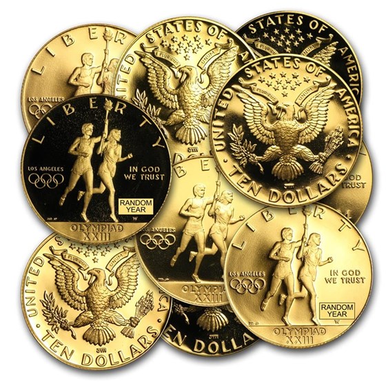 US Mint Gold $10 Commemorative Coin, Random Year